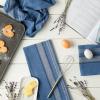 imageDII French Stripe Dishtowels Kitchen Collection 20 x 30 Set of 3 Chambray BlueChambray Blue