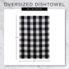 imageDII French Stripe Dishtowels Kitchen Collection 20 x 30 Set of 3 Chambray BlueRed