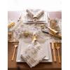 imageDII Holiday Dining Table Linen Metallic Fabric Kitchen Dcor Christmas Tablecloth 60x84 Silver Holiday CollageGold Holiday Collage