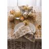 imageDII Holiday Dining Table Linen Metallic Fabric Kitchen Dcor Christmas Tablecloth 60x84 Silver Holiday CollageGold Holiday Collage