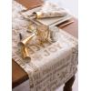 imageDII Holiday Dining Table Linen Metallic Fabric Kitchen Dcor Christmas Tablecloth 60x84 Silver Holiday CollageGold Holiday Collage