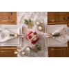 imageDII Holiday Dining Table Linen Metallic Fabric Kitchen Dcor Christmas Tablecloth 60x84 Silver Holiday CollageGold Holly Leaves