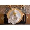 imageDII Holiday Dining Table Linen Metallic Fabric Kitchen Dcor Christmas Tablecloth 60x84 Silver Holiday CollageGold Holly Leaves