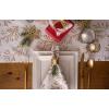 imageDII Holiday Dining Table Linen Metallic Fabric Kitchen Dcor Christmas Tablecloth 60x84 Silver Holiday CollageGold Holly Leaves