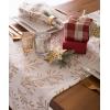 imageDII Holiday Dining Table Linen Metallic Fabric Kitchen Dcor Christmas Tablecloth 60x84 Silver Holiday CollageGold Holly Leaves