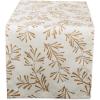 imageDII Holiday Dining Table Linen Metallic Fabric Kitchen Dcor Christmas Tablecloth 60x84 Silver Holiday CollageGold Holly Leaves
