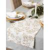 imageDII Holiday Dining Table Linen Metallic Fabric Kitchen Dcor Christmas Tablecloth 60x84 Silver Holiday CollageGold Holly Leaves