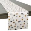 imageDII Holiday Dining Table Linen Metallic Fabric Kitchen Dcor Christmas Tablecloth 60x84 Silver Holiday CollageSilver  Gold Polka Dot Confetti