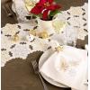 imageDII Holiday Dining Table Linen Sparkle Metallic Kitchen Dcor Table Runner 14x72 Jacquard SnowflakesGold  Silver Snowflakes