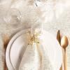 imageDII Holiday Dining Table Linen Sparkle Metallic Kitchen Dcor Table Runner 14x72 Jacquard SnowflakesJacquard Snowflakes