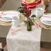 imageDII Holiday Dining Table Linen Sparkle Metallic Kitchen Dcor Table Runner 14x72 Jacquard SnowflakesJacquard Snowflakes