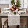 imageDII Holiday Dining Table Linen Sparkle Metallic Kitchen Dcor Table Runner 14x72 Jacquard SnowflakesJacquard Snowflakes