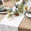imageDII Holiday Dining Table Linen Sparkle Metallic Kitchen Dcor Table Runner 14x72 Jacquard SnowflakesJacquard Snowflakes