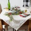 imageDII Holiday Dining Table Linen Sparkle Metallic Kitchen Dcor Table Runner 14x72 Jacquard SnowflakesJacquard Snowflakes