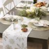 imageDII Holiday Dining Table Linen Sparkle Metallic Kitchen Dcor Table Runner 14x72 Jacquard SnowflakesSnowflakes Print
