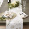 imageDII Holiday Dining Table Linen Sparkle Metallic Kitchen Dcor Table Runner 14x72 Jacquard SnowflakesSnowflakes Print