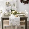 imageDII Holiday Dining Table Linen Sparkle Metallic Kitchen Dcor Table Runner 14x72 Jacquard SnowflakesSnowflakes Print
