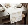 imageDII Holiday Dining Table Linen Sparkle Metallic Kitchen Dcor Table Runner 14x72 Jacquard SnowflakesSnowflakes Print