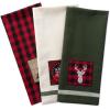 imageDII Holiday Kitchen Towels Embroidered Dish Towel Set 18x28 Cozy Christmas 3 PieceFireside