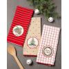imageDII Holiday Kitchen Towels Embroidered Dish Towel Set 18x28 Cozy Christmas 3 PieceNoel