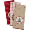 imageDII Holiday Kitchen Towels Embroidered Dish Towel Set 18x28 Cozy Christmas 3 PieceNoel