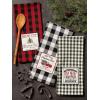 imageDII Holiday Kitchen Towels Embroidered Dish Towel Set 18x28 Cozy Christmas 3 PieceTree Farm