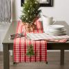 imageDII Jolly Christmas Tree Collection Holiday Table ampamp Kitchen Dcor Tablecloth 60x84 Christmas PlaidChristmas Red
