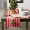 imageDII Jolly Christmas Tree Collection Holiday Table ampamp Kitchen Dcor Tablecloth 60x84 Christmas PlaidChristmas Red