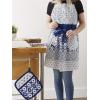 imageDII Kitchen Gift Set Collection Pot Holder ampamp 3 Dish Towels Fresh Herbs 4 PieceBlue Market