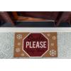 imageDII Outdoor Christmas Door Mat Collection Natural Coir Doormat ampamp Front Porch Dcor 17x29 Santa Belly GoldSanta Please Stop