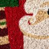 imageDII Outdoor Christmas Door Mat Collection Natural Coir Doormat ampamp Front Porch Dcor 17x29 Santa Belly GoldSanta Stop Here