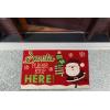 imageDII Outdoor Christmas Door Mat Collection Natural Coir Doormat ampamp Front Porch Dcor 17x29 Santa Belly GoldSanta Stop Here