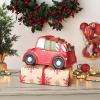 imageDII Seasonal Holiday Baking Collection Decorative Kitchen Servewrucke 105x6x65 Red Christmas Truck Cookie Jar