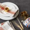 imageDII Thankful Autumn Collection Fall Tabletop Decoration Reversible Placemat Set 13x19 Falls Bounty 4 PieceCozy Picnic Plaid