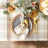 imageDII Thankful Autumn Collection Fall Tabletop Decoration Reversible Placemat Set 13x19 Falls Bounty 4 PieceCozy Picnic Plaid
