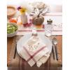 imageDII Thankful Autumn Collection Fall Tabletop Decoration Reversible Placemat Set 13x19 Falls Bounty 4 PieceFalling Leaves