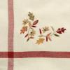 imageDII Thankful Autumn Collection Fall Tabletop Decoration Reversible Placemat Set 13x19 Falls Bounty 4 PieceFalling Leaves