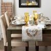 imageDII Thankful Autumn Collection Fall Tabletop Decoration Reversible Placemat Set 13x19 Falls Bounty 4 PieceFalls Bounty