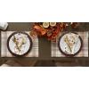 imageDII Thankful Autumn Collection Fall Tabletop Decoration Reversible Placemat Set 13x19 Falls Bounty 4 PieceFalls Bounty