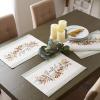 imageDII Thankful Autumn Collection Fall Tabletop Decoration Reversible Placemat Set 13x19 Falls Bounty 4 PieceFalls Bounty