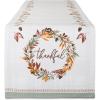 imageDII Thankful Autumn Collection Fall Tabletop Decoration Reversible Placemat Set 13x19 Falls Bounty 4 PieceFalls Bounty