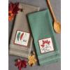 imageDII Thanksgiving Fall Kitchen Towels Collection Decorative Embellished Dish Towel Set 18x28 Falling Leaves 2 CountFalling Leaves