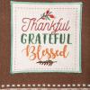 imageDII Thanksgiving Fall Kitchen Towels Collection Decorative Embellished Dish Towel Set 18x28 Wishes 2 CountGrateful