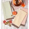imageDII Thanksgiving Fall Kitchen Towels Collection Decorative Embellished Dish Towel Set 18x28 Wishes 2 CountHarvest Stripe