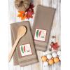imageDII Thanksgiving Fall Kitchen Towels Collection Decorative Embellished Dish Towel Set 18x28 Wishes 2 CountWishes