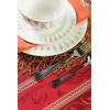 imageDII Traditional Harvest Wheat Jacquard Collection Thanksgiving Fall Table Dcor Damask Cotton 70quot Round Tablecloth Burnt Orange Pumpkin Vine