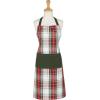 imageDII Unisex Kitchen Christmas Apron for Women ampamp Men Adjustable Ties and Large Front PocketsHoliday Plaid
