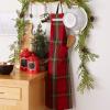 imageDII Unisex Kitchen Christmas Apron for Women ampamp Men Adjustable Ties and Large Front PocketsVintage Tartan Plaid