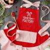 imageDII Womens Christmas Kitchen Apron Adjustable Adult Size for Cooking Baking Crafting ampamp EntertainingCandy Cane