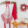 imageDII Womens Christmas Kitchen Apron Adjustable Adult Size for Cooking Baking Crafting ampamp EntertainingJoyeux Noel